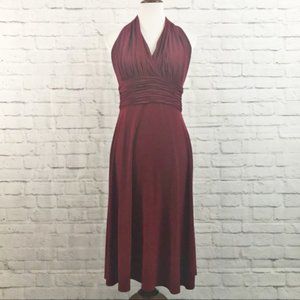 Evan-Picone Red Halter Dress Size 6